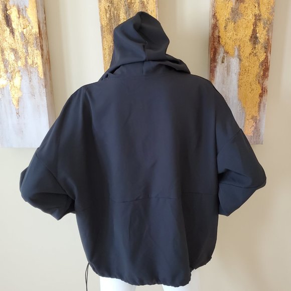 Avia Black Front Half Zip Hoodie Jacket SZ XL (16-18) - Picture 5 of 10